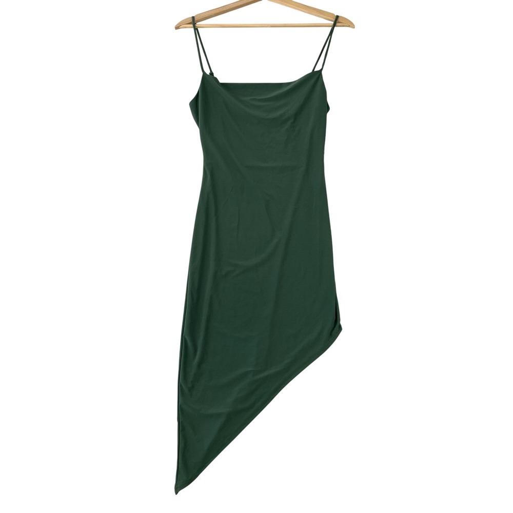 Vibe Asymmetrical Mini Dress Women Small Green Spaghetti‎ Strap NWT Prom Wedding